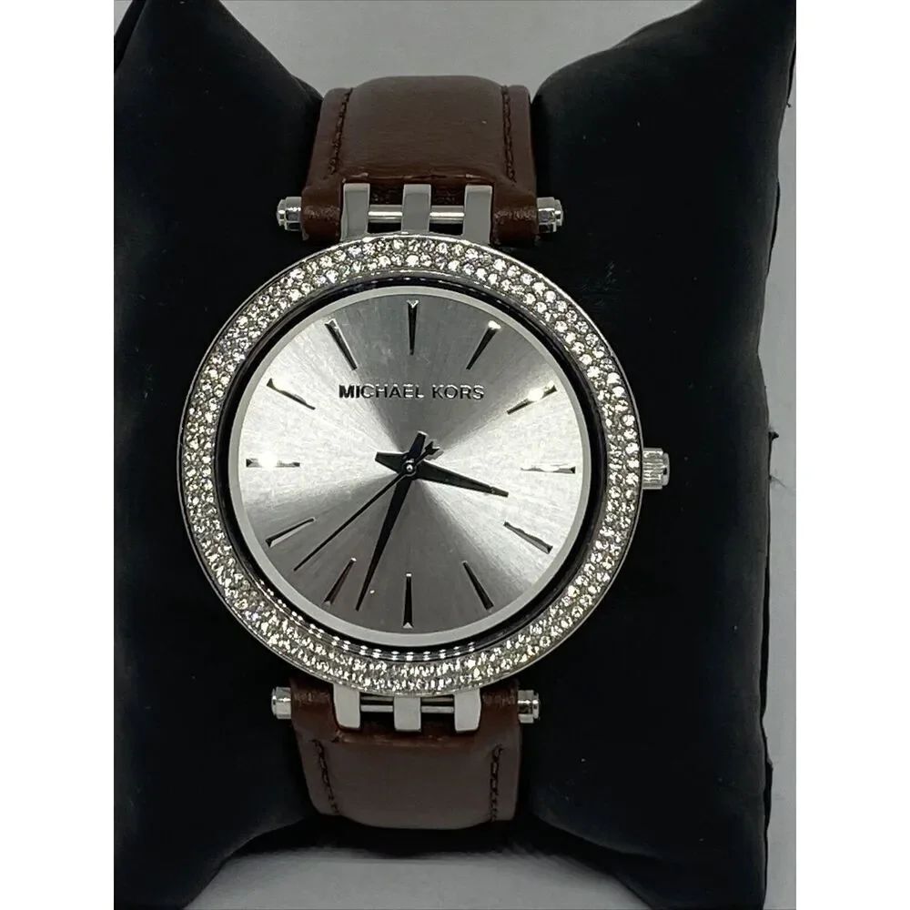 Michael Kors Darci MK3190 Women's Brown Leather Analog Dial Quartz Watch JK111